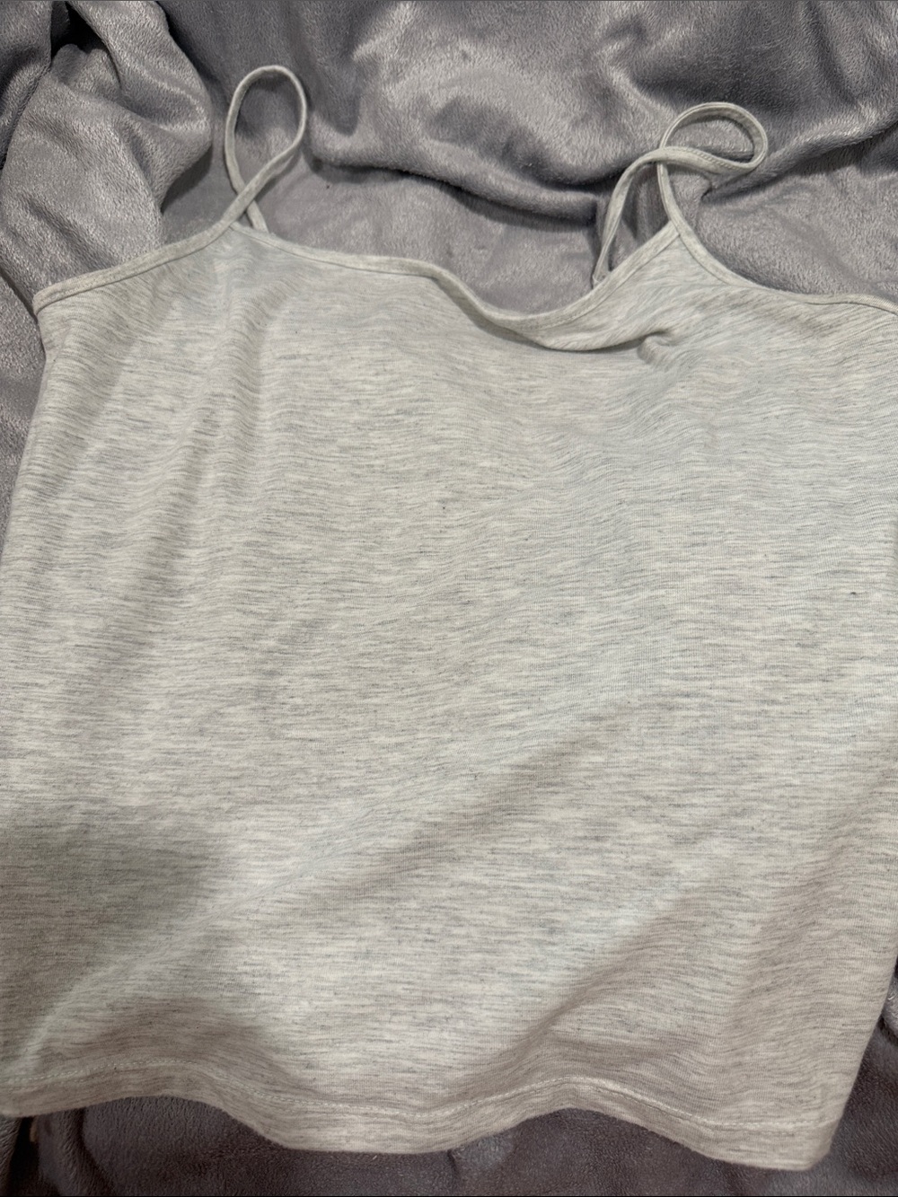 American Eagle Outfitters Light Gray Heather Camisole Tank